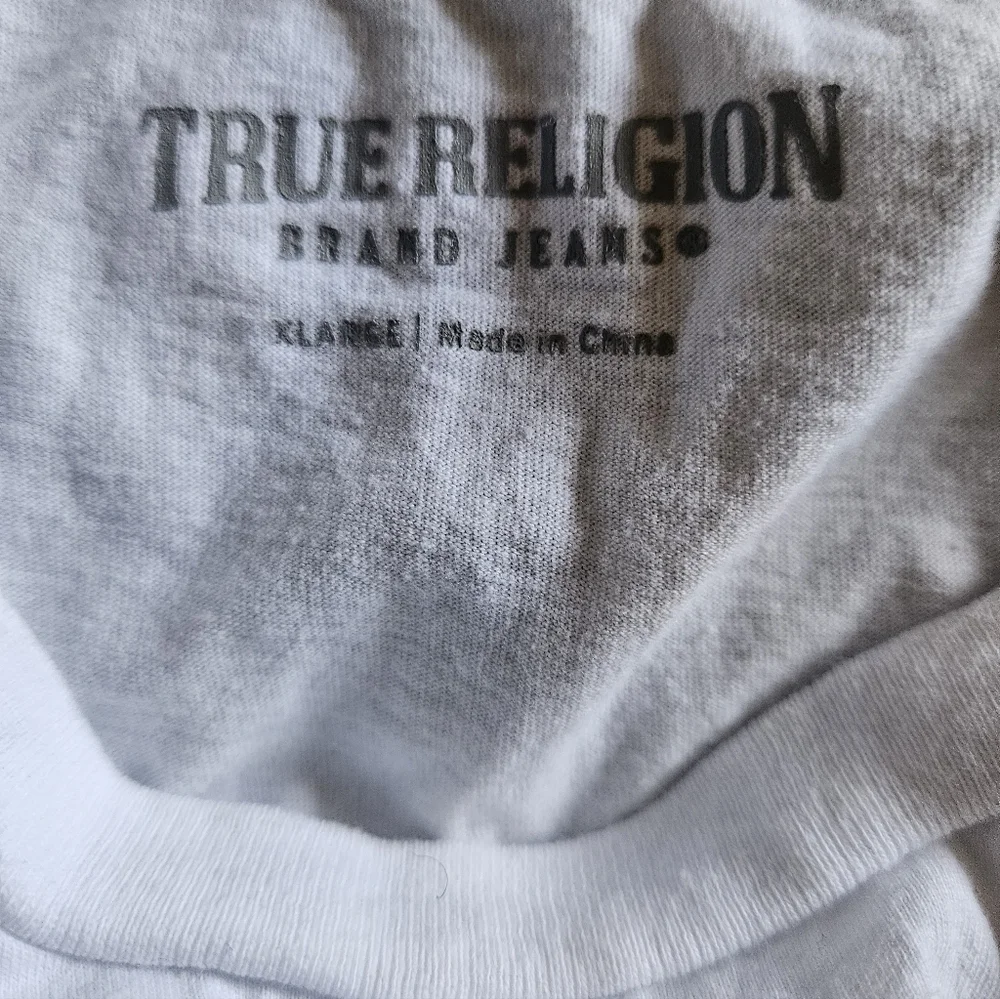True Religion Ombre Buddha Face T-Shirt 100% Cotton Men XL